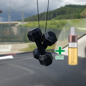 Osviežovač do auta 3D Fresh - čierne činky (svieži muž) +5ml
