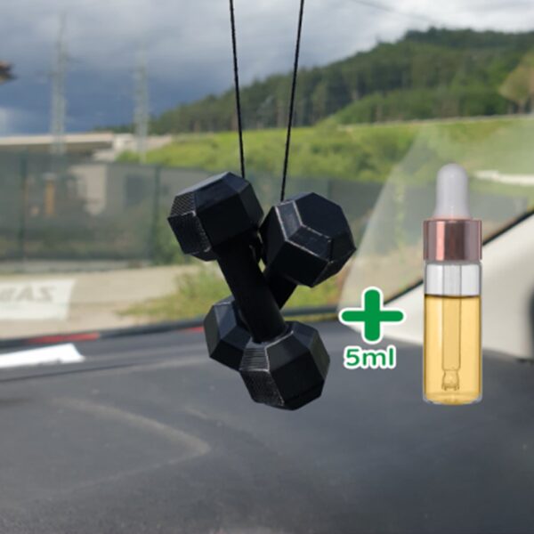 Osviežovač do auta 3D Fresh - čierne činky (svieži muž) +5ml